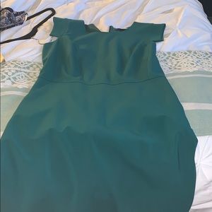 Jcrew emerald suit dress